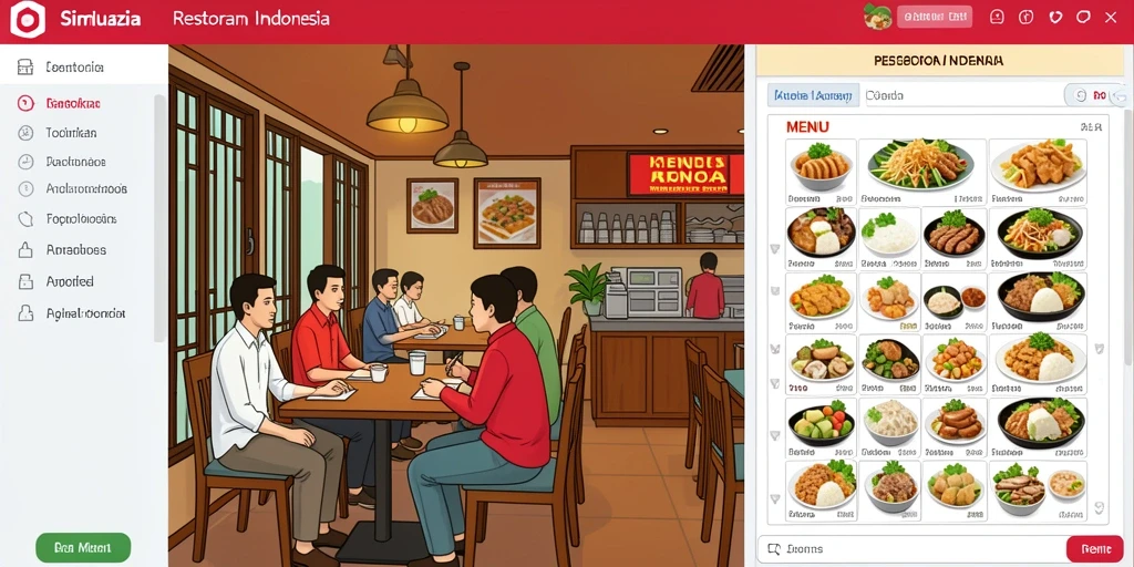 Tampilan awal game yang menarik dan penuh warna.