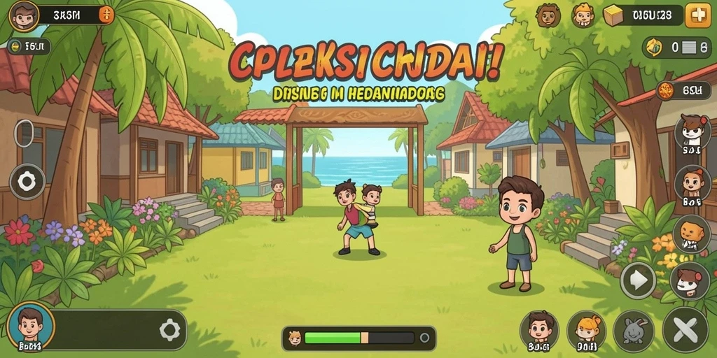 Tangkapan layar menampilkan grafik yang memukau dan gameplay seru.