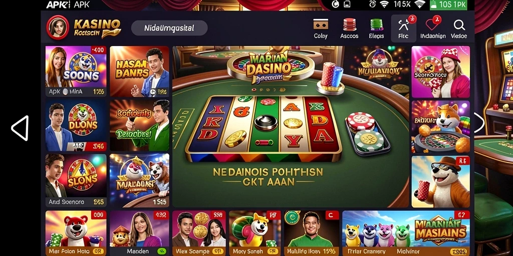 Tampilan antarmuka utama KINGSLOT yang menarik.