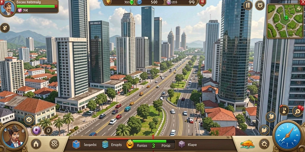 Tampilan menu utama yang menarik dan mudah dinavigasi.