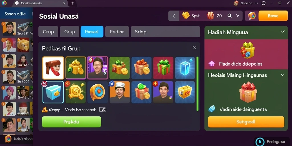 Screenshot menampilkan kucing lucu di taman.