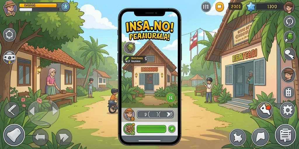 Tampilan antarmuka permainan yang user-friendly.