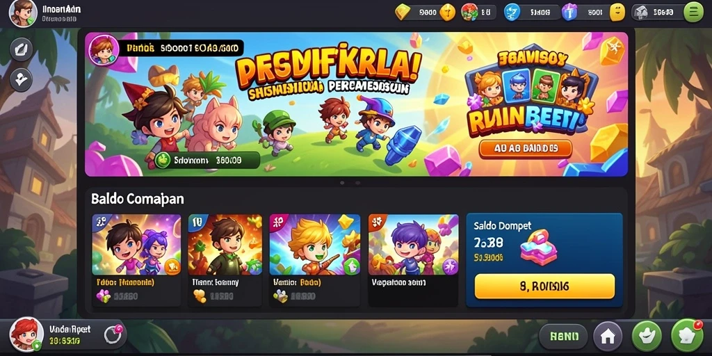 Screenshot pertama menunjukkan karakter utama dalam pertempuran.